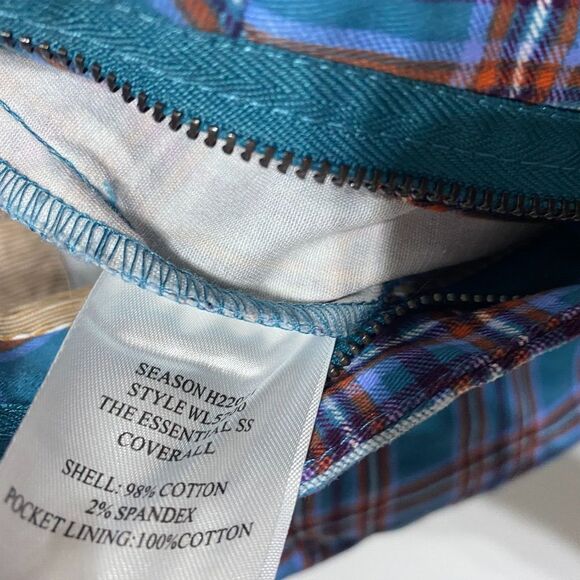 Wildfang Blue and Red Plaid Jumpsuit MEDIUM - Picture 14 of 15